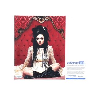 Evanescence Amy Lee Autographed 8x10 Photo Hand Signed ACOA COA