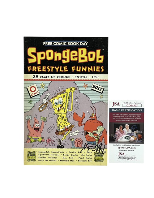 Stephen Hillenburg Signed SpongeBob SquarePants Freestyle Funnies Comic Book