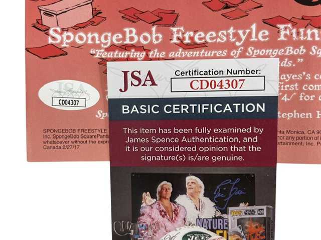 Stephen Hillenburg Signed SpongeBob SquarePants Freestyle Funnies Comic Book - Image 3