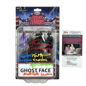 Scream Ghostface Toony Terrors Autographed Action Figure Signed 7 Cast Members