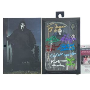 Scream Cast Signed Ghostface Ultimate 7” NECA Action Figure By 8 Horror Movie