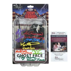 Scream Ghostface Toony Terrors Autographed Action Figure Signed 8 Cast Members