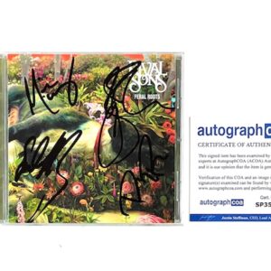 Rival Sons Autographed Feral Roots CD All Four Members COA 🎸