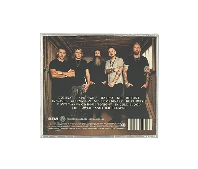 Three Days Grace Band Signed Photo Card + Alienation CD ACOA - Image 4