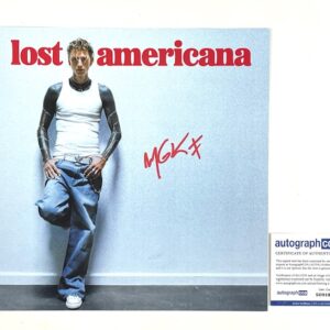 Machine Gun Kelly MGK Autographed Lost Americana Poster ACOA