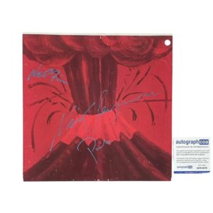 Crowded House Signed Album Insert Neil Finn Nick Seymour Paul Hester