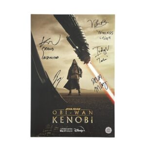 Star Wars Obi-Wan Kenobi Series Cast Signed 13x19 Movie Poster Ewan McGregor