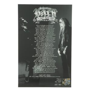 Sebastian Bach Limited Edition 2026 VIP Tour Poster Skid Row