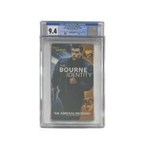 The Bourne Identity CGC Encapsulated Graded 9.4 VHS Movie Tape Matt Damon