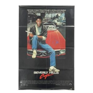 Beverly Hills Cop Autographed 27 x 41 One Sheet Movie Poster Eddie Murphy