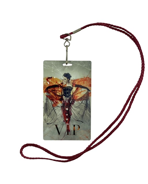Evanescence VIP Laminate Pass Backstage VIP Meet and Greet Amy Lee