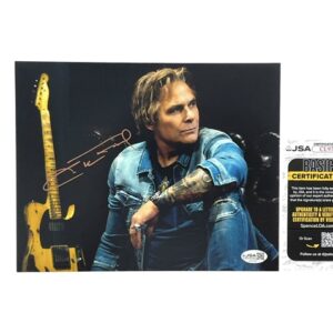 Mike Tramp of White Lion Autographed 8x10 Photo JSA Certified