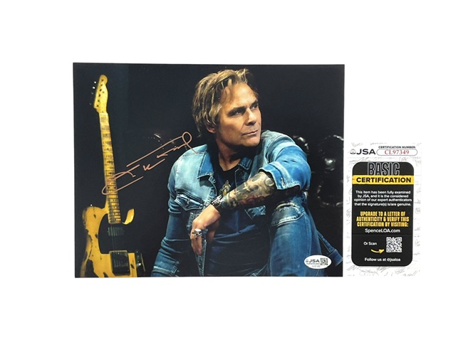 Mike Tramp of White Lion Autographed 8x10 Photo JSA Certified