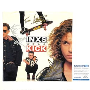 INXS Autographed 12x12 Poster Michael Hutchence ACOA Certified