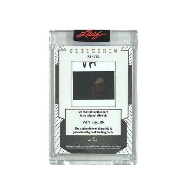 Van Halen Alex Michael Anthony Leaf Slideshow Film Cel Photo Card Slide - Image 3