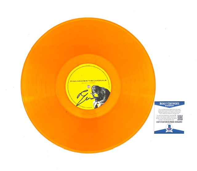 Ryan Adams Autographed Easy Tiger Limited Edition Orange Vinyl