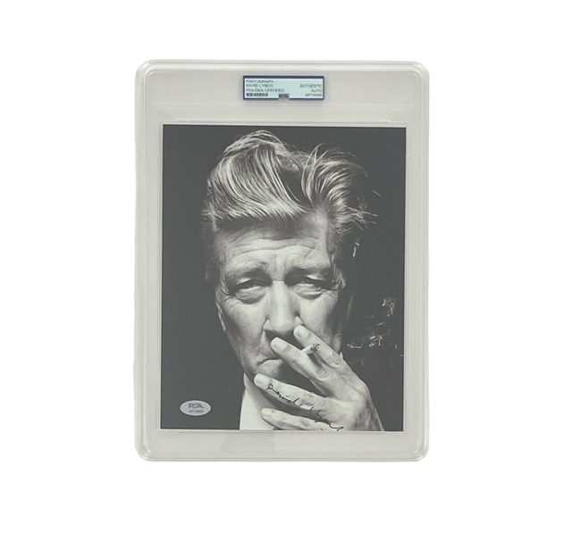David Lynch Autographed 8x10 Photo PSA DNA Encapsulated