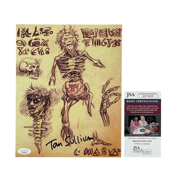 Tom Sullivan Signed 8x10 Photo Evil Dead Book of the Dead Necronomicon Art