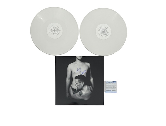 U2 Autographed Songs For The Innocence Vinyl Bono Signed ACOA