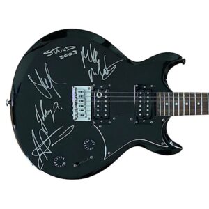 Staind Band Signed Ibanez Guitar Original Lineup Aaron Lewis ACOA