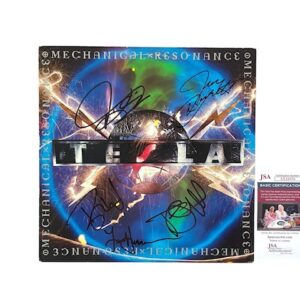 Tesla Band Signed Mechanical Resonance Vinyl Record Album JSA