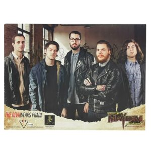The Devil Wears Prada Signed Rockstar Mayhem Festival Promo Poster