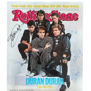 Duran Duran Autographed Rolling Stone 1984 Poster – All Five Original Members