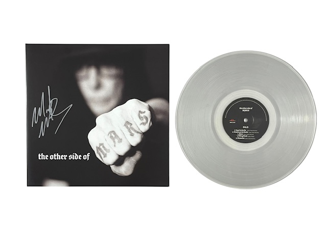 Mick Mars Signed The Other Side Of Mars Clear Vinyl Motley Crue