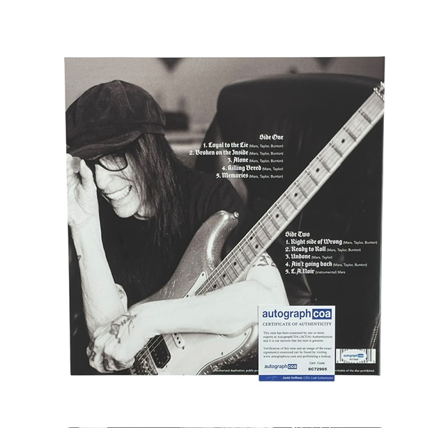 Mick Mars Signed The Other Side Of Mars Clear Vinyl Motley Crue - Image 3