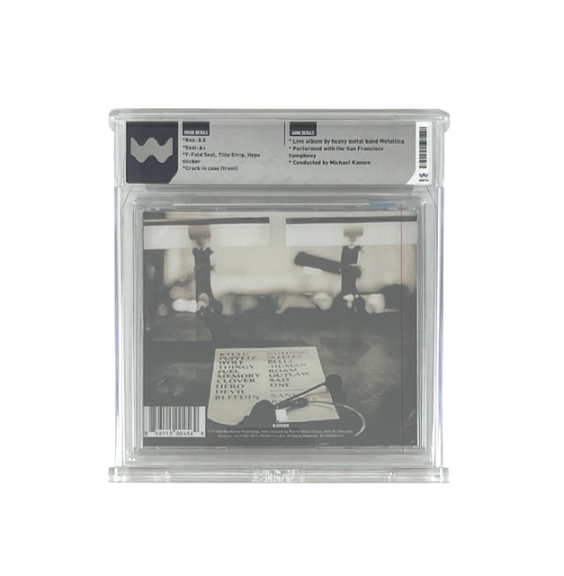 Metallica S&M WATA Encapsulated Graded 8.5 Sealed CD A+ Seal - Image 2