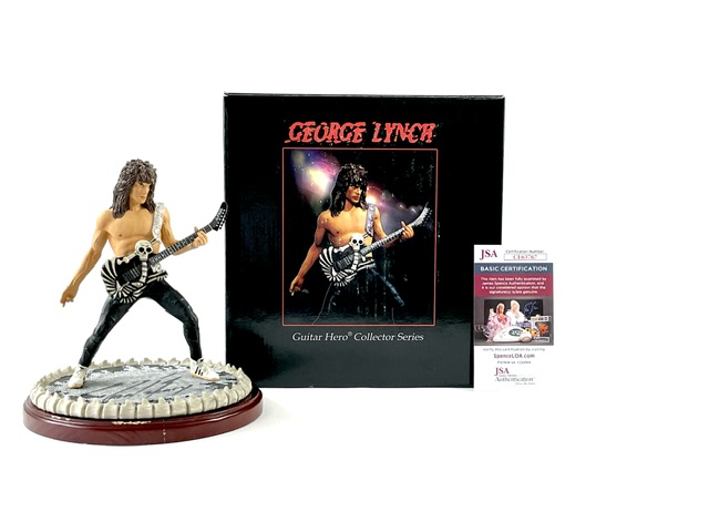 George Lynch Autographed KnuckleBonz Guitar Hero Statue Dokken Lynch Mob - Image 2