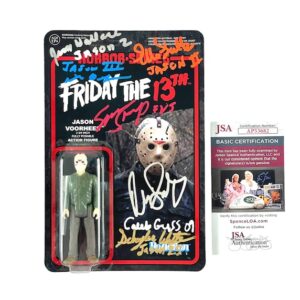 Friday the 13th Jason Voorhees Cast Signed Super 7 Action Figure