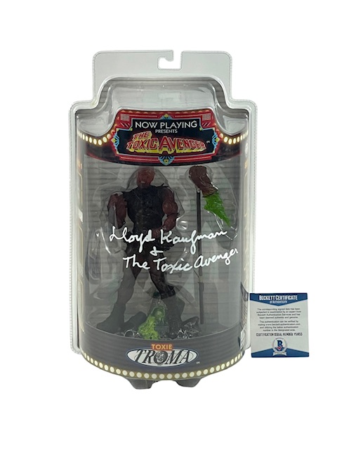 The Toxic Avenger Lloyd Kaufman Signed Clear Variant SOTA Toys Action Figure