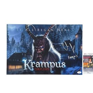 Krampus Origins Autographed 12x18 Horror Movie Poster Cleon Gionet