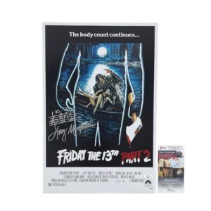 Harry Manfredini Signed Friday the 13th Part 2 Movie Poster Composer