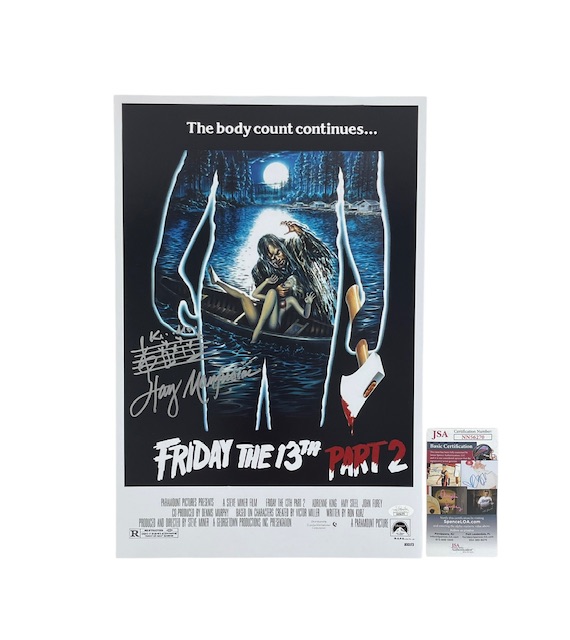 Harry Manfredini Signed Friday the 13th Part 2 Movie Poster Composer