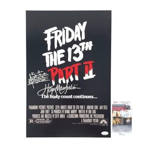 Harry Manfredini Signed Friday the 13th Part 2 Movie Poster Composer