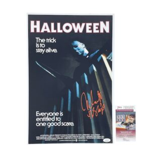 Halloween Nick Castle Autographed OG Michael Myers 12x18 Horror Movie Poster