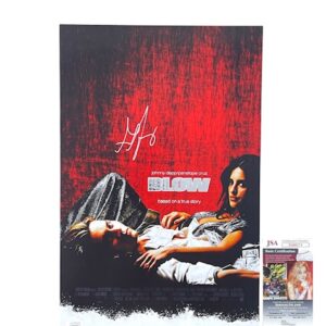 George Jung Hand Signed BLOW 11x17 Movie Poster Boston George JSA