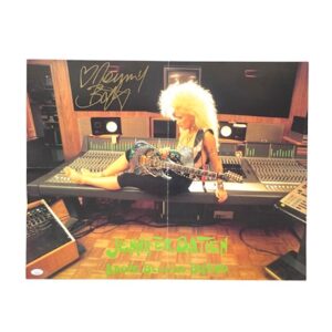 Jennifer Batten Hand Signed Fan Club Promo Poster JSA Michael Jackson