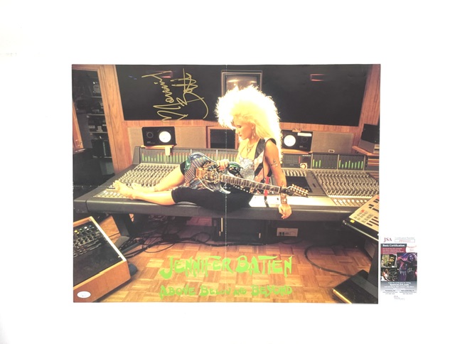 Jennifer Batten Signed Fan Club Promo Poster SALE Michael Jackson
