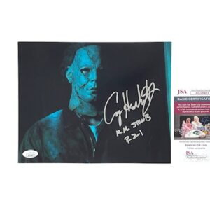 Halloween 2007 Michael Myers Casey Hendershot Signed Photo JSA
