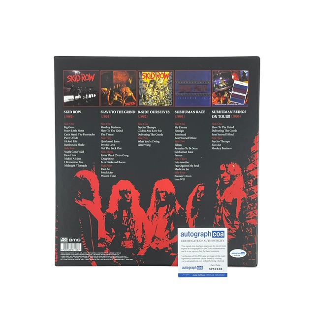 Skid Row Autographed The Atlantic Years 1989-1996 Vinyl Box Set Sebastian Bach - Image 2