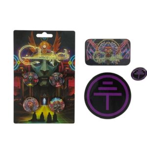 Clutch Limited Edition Earth Rocker Promo Pack Sticker Buttons Guitar Pick Set