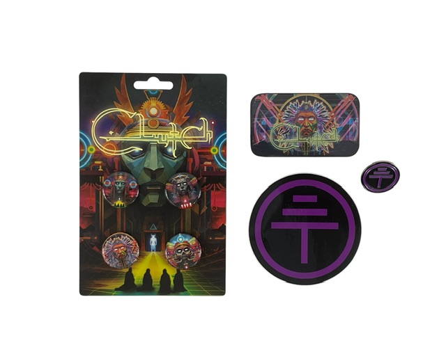 Clutch Limited Edition Earth Rocker Promo Pack Sticker Buttons Guitar Pick Set
