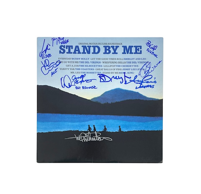 Stand By Me Cast Autographed Movie Soundtrack Vinyl By 10 ACOA - Image 2