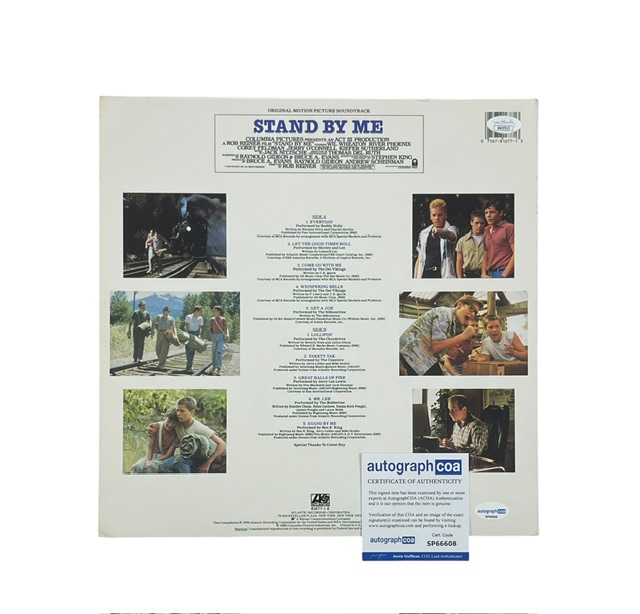 Stand By Me Cast Autographed Movie Soundtrack Vinyl By 10 ACOA - Image 3