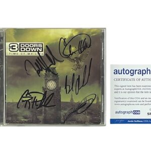 3 Doors Down Time of My Life CD Full Band Signed Brad Arnold
