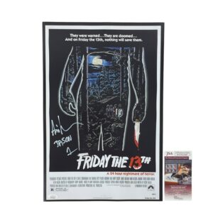 Friday The 13th Signed Jason Voorhees 12X18 Poster Ari Lehman