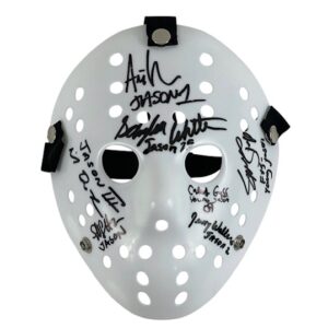Friday the 13th Jason Voorhees Cast Signed Hockey Mask 7 Jasons!